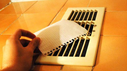 Ventilation dans la chambre