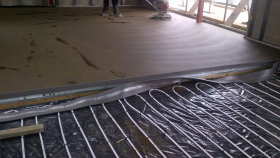 L'épaisseur de la chape d'eau