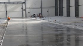 Séchage de la chape