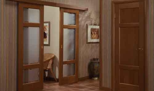 Doubles portes intérieures coulissantes