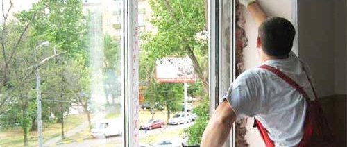 Retrait de la fenêtre en plastique