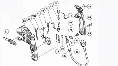 Accessoires de circuit de commande de perforateur Hitachi DH24PC3