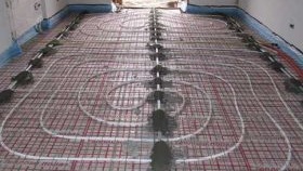 Chape pour plancher chauffant