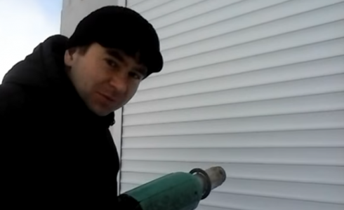 Chauffage volets roulants gelés