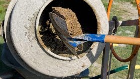 Chape en béton inclinée