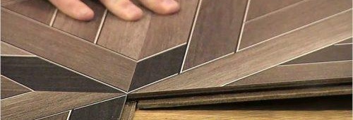 Pose de stratifié carré