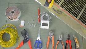 pose d'un plancher chauffant électrique