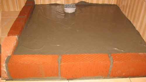 Coussin de douche en brique