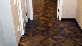 Pose de stratifié carré