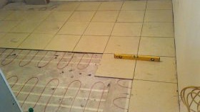 Chauffage au sol électrique sans chape