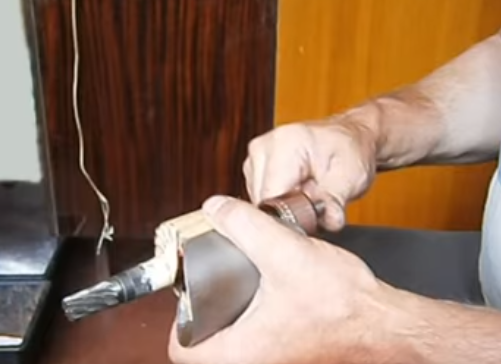 Début d'enroulement