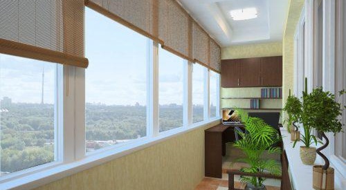 Vitrage des fenêtres et des balcons