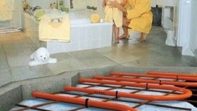 L'épaisseur de la chape d'eau