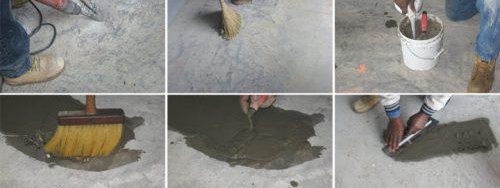 Pose de chape béton