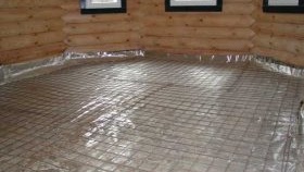 Installation de chauffage au sol avec chape