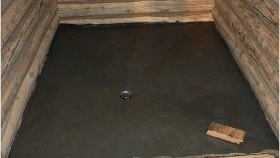 Chape en béton inclinée