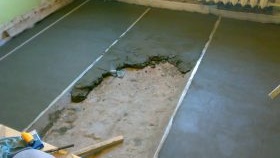 Couler une chape en béton