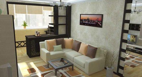 Conception de joindre la loggia à la pièce