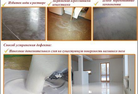 Réparation de sol autonivelant