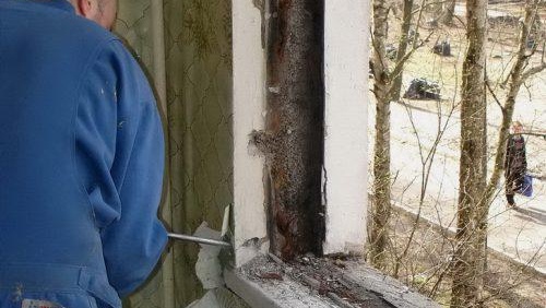 Démontage de fenêtre