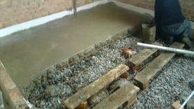 Pose d'un plancher chauffant