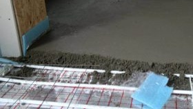 Chape pour plancher chauffant