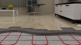 Chape pour plancher chauffant