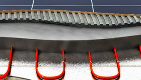 Pose d'un plancher chauffant électrique dans la chape