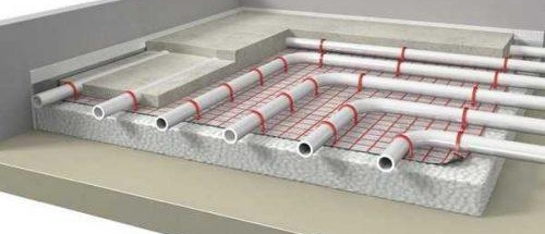 chape chauffante au sol