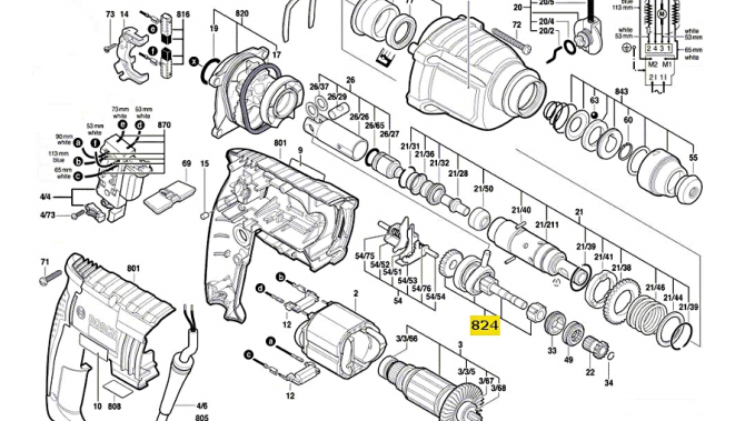 Schéma perforateur Bosch 2-20