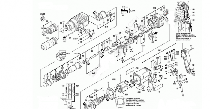 Perforateur schématique Bosch 2-24