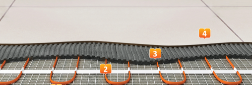 chauffage au sol électrique en carrelage