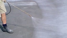 Entretien d'une chape semi-sèche