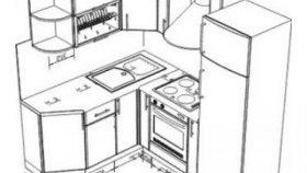 Plan de cuisine d'angle