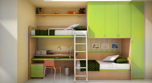 Meubles compacts dans l'appartement