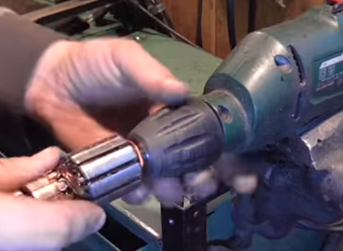 Installation du rotor dans le mandrin