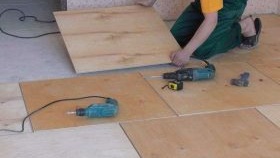 nivellement du sous-plancher