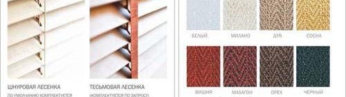 Stores en bois pour fenêtres en plastique