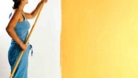 peindre les murs au rouleau