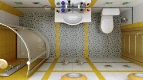 Option de design pour une salle de bain étroite