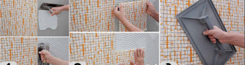 instructions de pose de la mosaïque