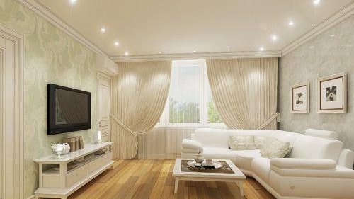 éclairage dans le salon