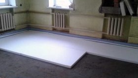 Insonorisation sous chape