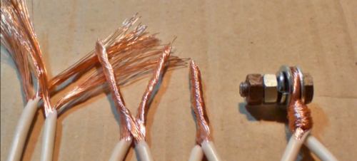 torsion correcte des fils toronnés