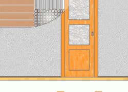 portes coulissantes dans le mur