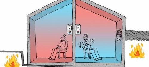 distribution de chaleur au sol à eau chaude