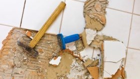 enlever les anciennes tuiles