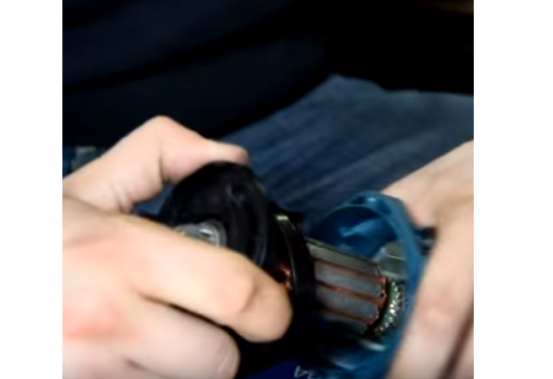 installation du rotor dans le carter du stator