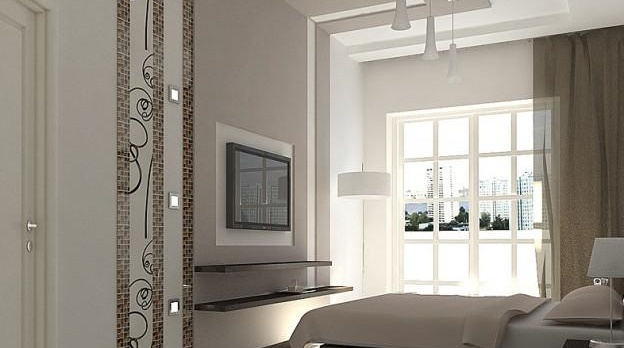 figures en plaques de plâtre au plafond dans les chambres