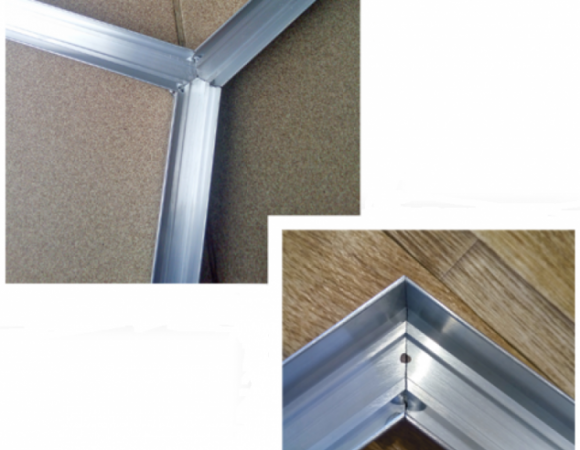 Pièces soudées pour une ligne lumineuse au plafond Pièces soudées pour une ligne lumineuse au plafond